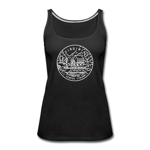 Virginia Women’s Tank Top - State Design Women’s Virginia Tank Top - black