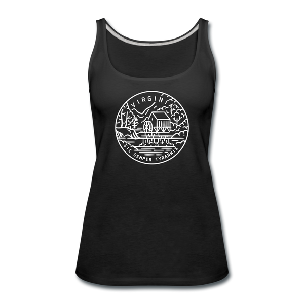 Virginia Women’s Tank Top - State Design Women’s Virginia Tank Top - black