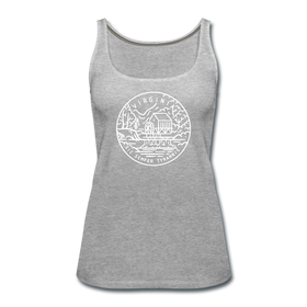 Virginia Women’s Tank Top - State Design Women’s Virginia Tank Top - heather gray