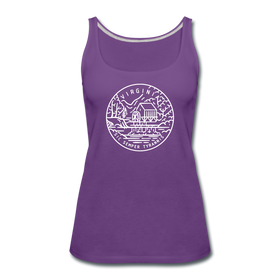 Virginia Women’s Tank Top - State Design Women’s Virginia Tank Top - purple