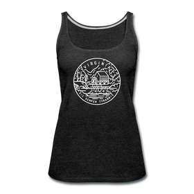 Virginia Women’s Tank Top - State Design Women’s Virginia Tank Top - charcoal gray