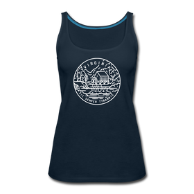 Virginia Women’s Tank Top - State Design Women’s Virginia Tank Top - deep navy