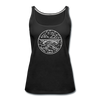 West Virginia Women’s Tank Top - State Design Women’s West Virginia Tank Top - black