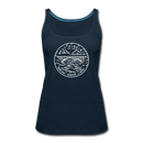 West Virginia Women’s Tank Top - State Design Women’s West Virginia Tank Top - deep navy