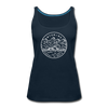 Wyoming Women’s Tank Top - State Design Women’s Wyoming Tank Top - deep navy