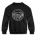 Alabama Youth Sweatshirt - State Design Youth Alabama Crewneck Sweatshirt - black