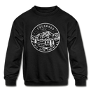 Colorado Youth Sweatshirt - State Design Youth Colorado Crewneck Sweatshirt - black