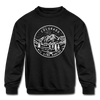 Colorado Youth Sweatshirt - State Design Youth Colorado Crewneck Sweatshirt - black