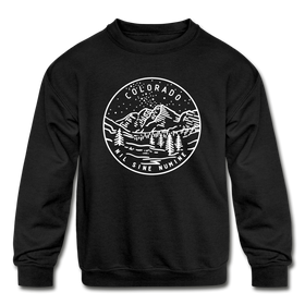 Colorado Youth Sweatshirt - State Design Youth Colorado Crewneck Sweatshirt