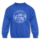 Colorado Youth Sweatshirt - State Design Youth Colorado Crewneck Sweatshirt - royal blue