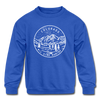 Colorado Youth Sweatshirt - State Design Youth Colorado Crewneck Sweatshirt - royal blue