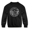 Georgia Youth Sweatshirt - State Design Youth Georgia Crewneck Sweatshirt - black