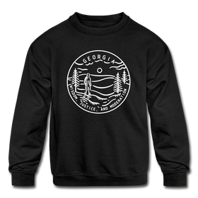 Georgia Youth Sweatshirt - State Design Youth Georgia Crewneck Sweatshirt