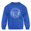 Georgia Youth Sweatshirt - State Design Youth Georgia Crewneck Sweatshirt - royal blue