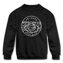 Arizona Youth Sweatshirt - State Design Youth Arizona Crewneck Sweatshirt - black