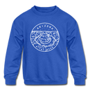 Arizona Youth Sweatshirt - State Design Youth Arizona Crewneck Sweatshirt - royal blue