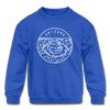 Arizona Youth Sweatshirt - State Design Youth Arizona Crewneck Sweatshirt - royal blue