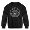 Connecticut Youth Sweatshirt - State Design Youth Connecticut Crewneck Sweatshirt - black