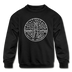 Delaware Youth Sweatshirt - State Design Youth Delaware Crewneck Sweatshirt - black