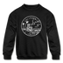 California Youth Sweatshirt - State Design Youth California Crewneck Sweatshirt - black