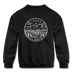 Idaho Youth Sweatshirt - State Design Youth Idaho Crewneck Sweatshirt - black