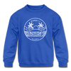 Hawaii Youth Sweatshirt - State Design Youth Hawaii Crewneck Sweatshirt - royal blue