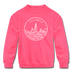 Illinois Youth Sweatshirt - State Design Youth Illinois Crewneck Sweatshirt - neon pink