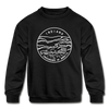 Indiana Youth Sweatshirt - State Design Youth Indiana Crewneck Sweatshirt