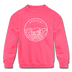 Kentucky Youth Sweatshirt - State Design Youth Kentucky Crewneck Sweatshirt - neon pink