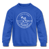 Louisiana Youth Sweatshirt - State Design Youth Louisiana Crewneck Sweatshirt - royal blue