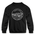 Maryland Youth Sweatshirt - State Design Youth Maryland Crewneck Sweatshirt - black
