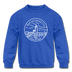 Massachusetts Youth Sweatshirt - State Design Youth Massachusetts Crewneck Sweatshirt - royal blue