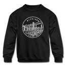 Michigan Youth Sweatshirt - State Design Youth Michigan Crewneck Sweatshirt - black
