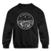 Minnesota Youth Sweatshirt - State Design Youth Minnesota Crewneck Sweatshirt - black