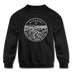 Missouri Youth Sweatshirt - State Design Youth Missouri Crewneck Sweatshirt - black