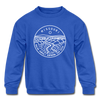 Missouri Youth Sweatshirt - State Design Youth Missouri Crewneck Sweatshirt - royal blue