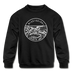 Mississippi Youth Sweatshirt - State Design Youth Mississippi Crewneck Sweatshirt - black