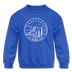 Montana Youth Sweatshirt - State Design Youth Montana Crewneck Sweatshirt - royal blue