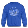 Montana Youth Sweatshirt - State Design Youth Montana Crewneck Sweatshirt