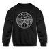 Nevada Youth Sweatshirt - State Design Youth Nevada Crewneck Sweatshirt - black