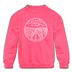 Nevada Youth Sweatshirt - State Design Youth Nevada Crewneck Sweatshirt - neon pink