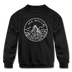 New Mexico Youth Sweatshirt - State Design Youth New Mexico Crewneck Sweatshirt - black