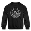 New Mexico Youth Sweatshirt - State Design Youth New Mexico Crewneck Sweatshirt - black