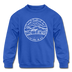 New Hampshire Youth Sweatshirt - State Design Youth New Hampshire Crewneck Sweatshirt - royal blue