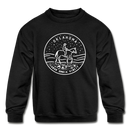 Oklahoma Youth Sweatshirt - State Design Youth Oklahoma Crewneck Sweatshirt - black