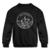 Oklahoma Youth Sweatshirt - State Design Youth Oklahoma Crewneck Sweatshirt - black