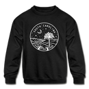 South Carolina Youth Sweatshirt - State Design Youth South Carolina Crewneck Sweatshirt - black