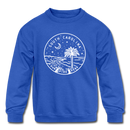South Carolina Youth Sweatshirt - State Design Youth South Carolina Crewneck Sweatshirt - royal blue