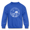 South Carolina Youth Sweatshirt - State Design Youth South Carolina Crewneck Sweatshirt - royal blue
