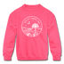 South Carolina Youth Sweatshirt - State Design Youth South Carolina Crewneck Sweatshirt - neon pink